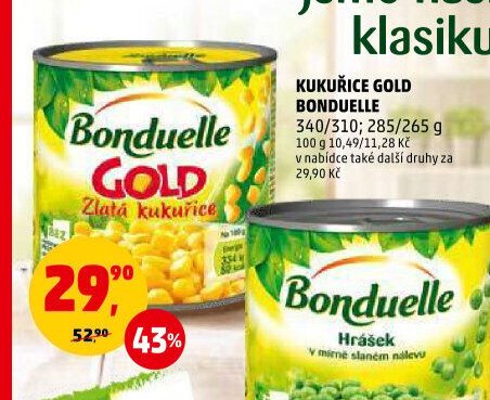 KUKUŘICE GOLD BONDUELLE