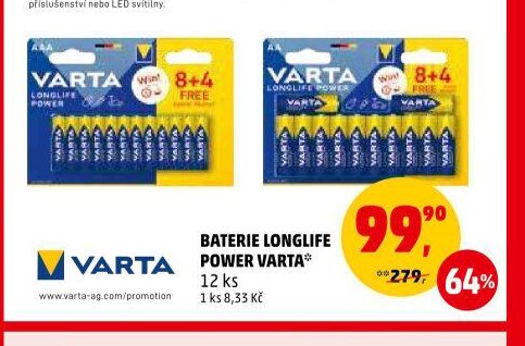 BATERIE LONGLIFE POWER VARTA