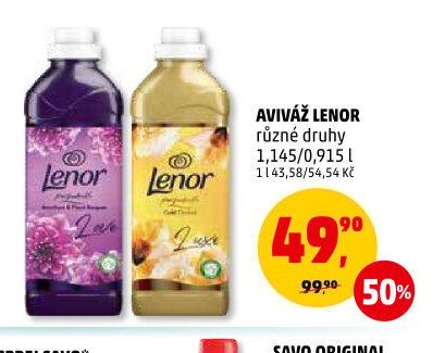 AVIVÁŽ LENOR různé druhy