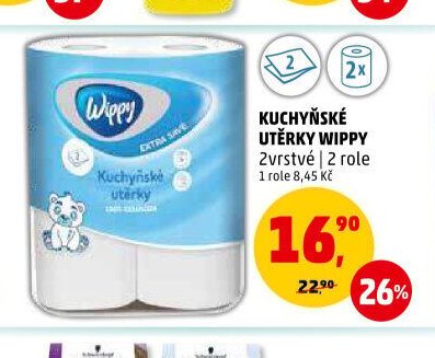 KUCHYŇSKÉ UTĚRKY WIPPY 2vrstvé