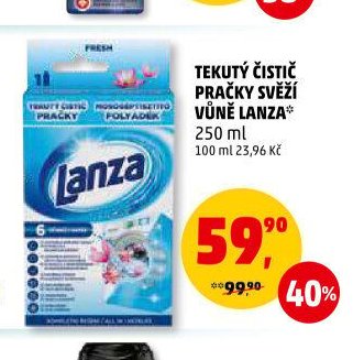 TEKUTÝ ČISTIČ PRAČKY SVĚŽÍ VŮNĚ LANZA