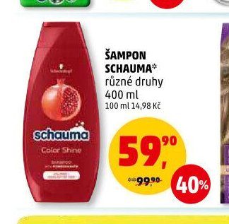 ŠAMPON SCHAUMA různé druhy