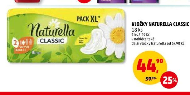 VLOŽKY NATURELLA CLASSIC