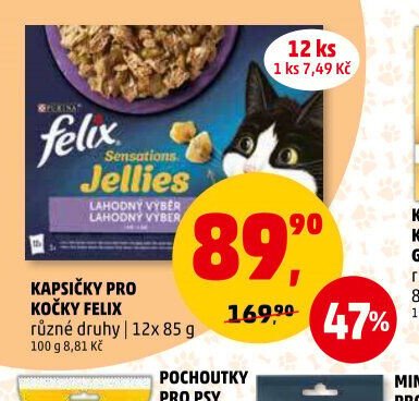 Kapsičky pro kočky Felix