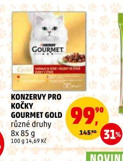 Konzervy pro kočky Gourmet Gold