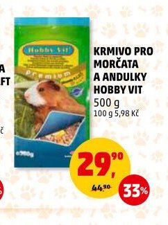 Krmivo pro morčata a andulky Hobby Vit