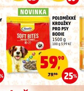 Poloměkké kroužky pro psy Bodie