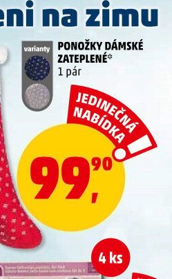 PONOŽKY DÁMSKÉ ZATEPLENÉ*