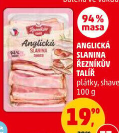 Anglická slanina Řezníkův talíř