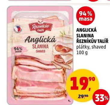 Anglická slanina Řezníkův talíř