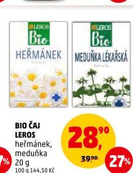 Čaj bylinný bio Leros