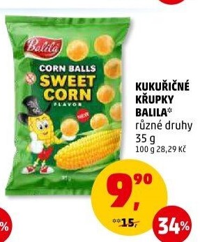 Kukuřičné křupky Balila