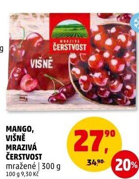 Mango mražené Mrazivá Čerstvost