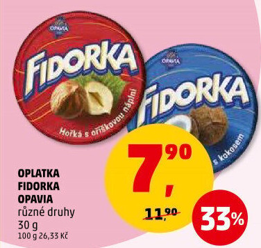 Oplatky Fidorka Opavia