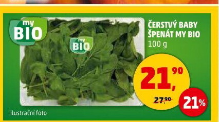 Špenát baby My BIO