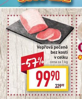 Vepřová pečeně bez kosti v celku