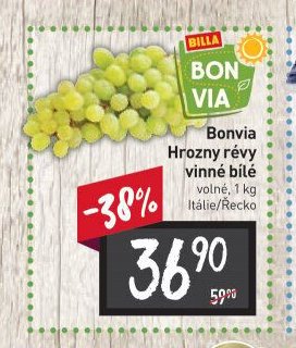 Bonvia Hrozny révy vinné bílé