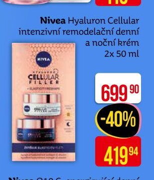 Nivea Hyaluron Cellular intenzivní remodelační denní a noční krém