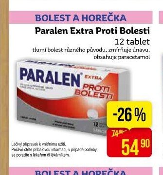 Paralen Extra Proti Bolesti 12 tablet