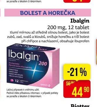 Ibalgin 200 mg, 12 tablet