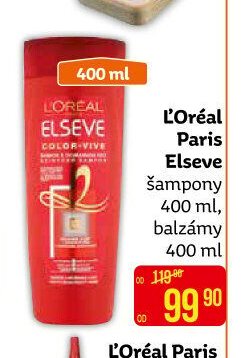 L'Oréal Paris Elseve šampony 400 ml, balzámy 400 ml