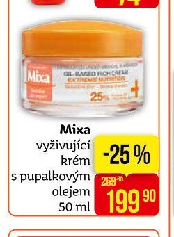 Mixa vyživující krém s pupalkovým olejem 50 ml