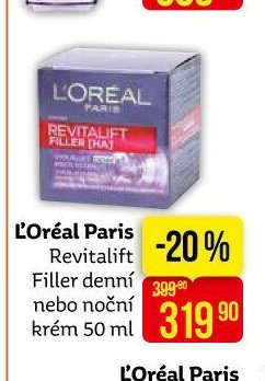 L'Oréal Paris Revitalift Filler denní nebo noční krém 50 ml