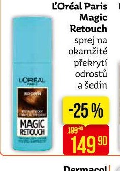 L'Oréal Paris Magic Retouch sprej na okamžité překrytí odrostů a šedin