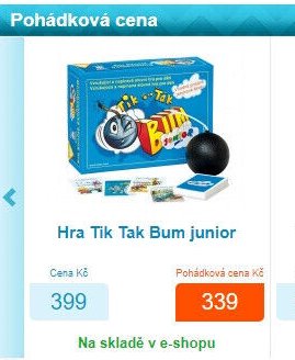 Hra Tik Tak Bum junior