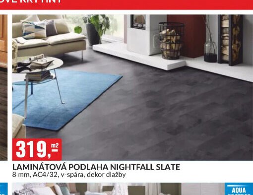 LAMINÁTOVÁ PODLAHA NIGHTFALL SLATE