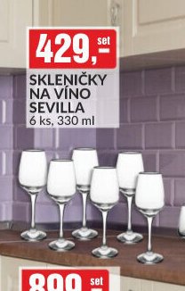SKLENIČKY NA VÍNO SEVILLA