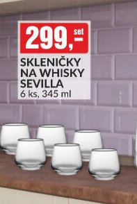 SKLENIČKY NA WHISKY SEVILLA
