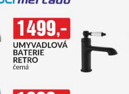 UMYVADLOVÁ BATERIE RETRO černá