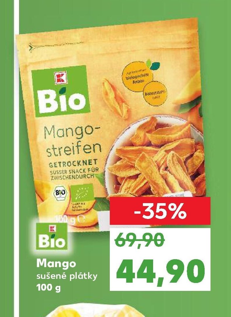 Bio Mango sušené plátky