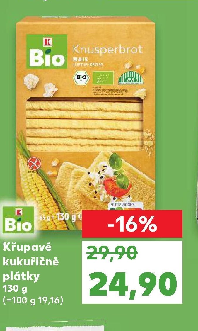 Bio Křupavé kukuřičné plátky