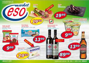 akční leták ESO MARKET 2.11.2022-13.11.2022