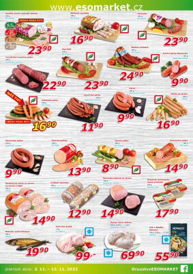 akční leták ESO MARKET 2.11.2022-13.11.2022