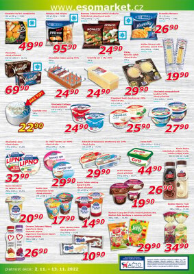 akční leták ESO MARKET 2.11.2022-13.11.2022