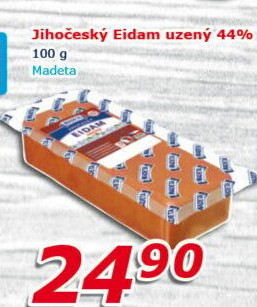Sýr Eidam uzený 44% Jihočeský Madeta
