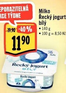 Bílý jogurt řecký 0% Milko