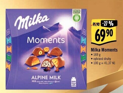 Bonboniéra Pralinky Moments Milka
