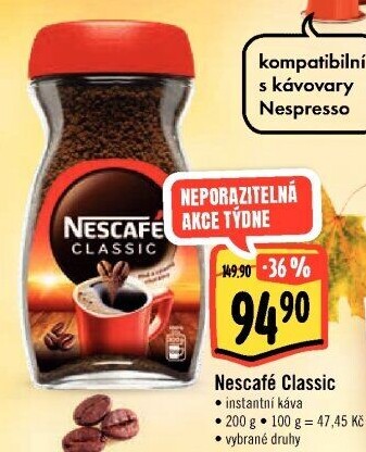 Instantní káva Nescafé Classic
