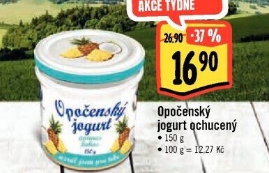 Jogurt ochucený Opočenský Bohemilk