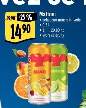 Ochucená voda Mattoni