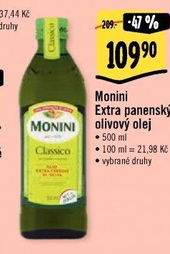 Olivový olej extra panenský Monini