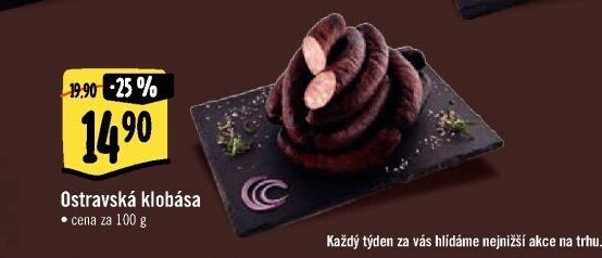 Ostravská klobása Kostelecké uzeniny