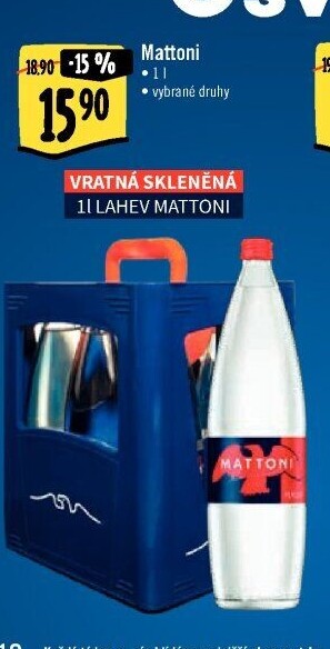 Přírodní voda Mattoni