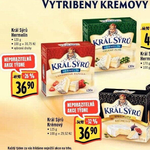 Sýr krémový Král Sýrů