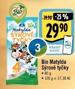 Sýrové tyčky bio Matylda Milko