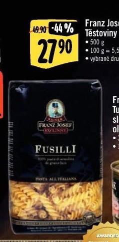Těstoviny semolinové Exclusive Franz Josef Kaiser